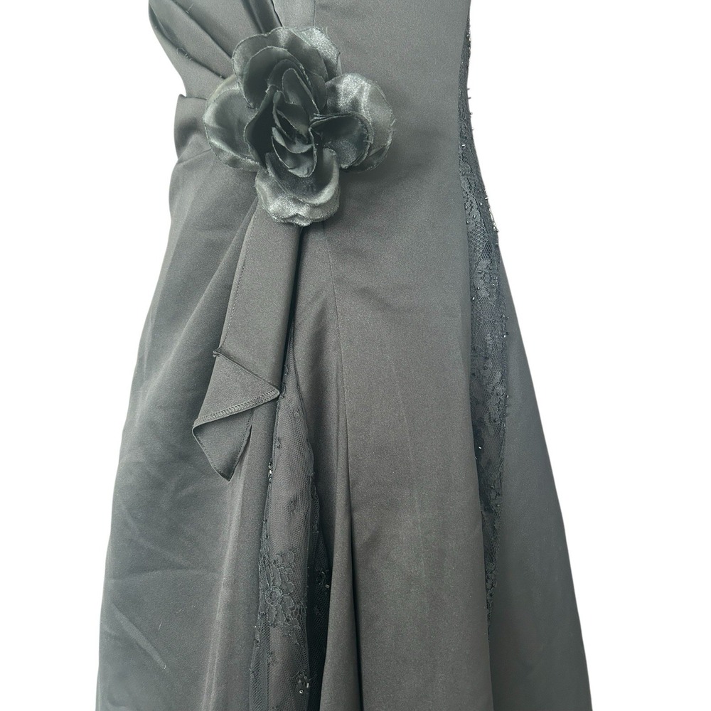 Halloween Play Black Gothic Wedding Evening Dress Pesavento Couture Small Medium - Picture 5 of 14